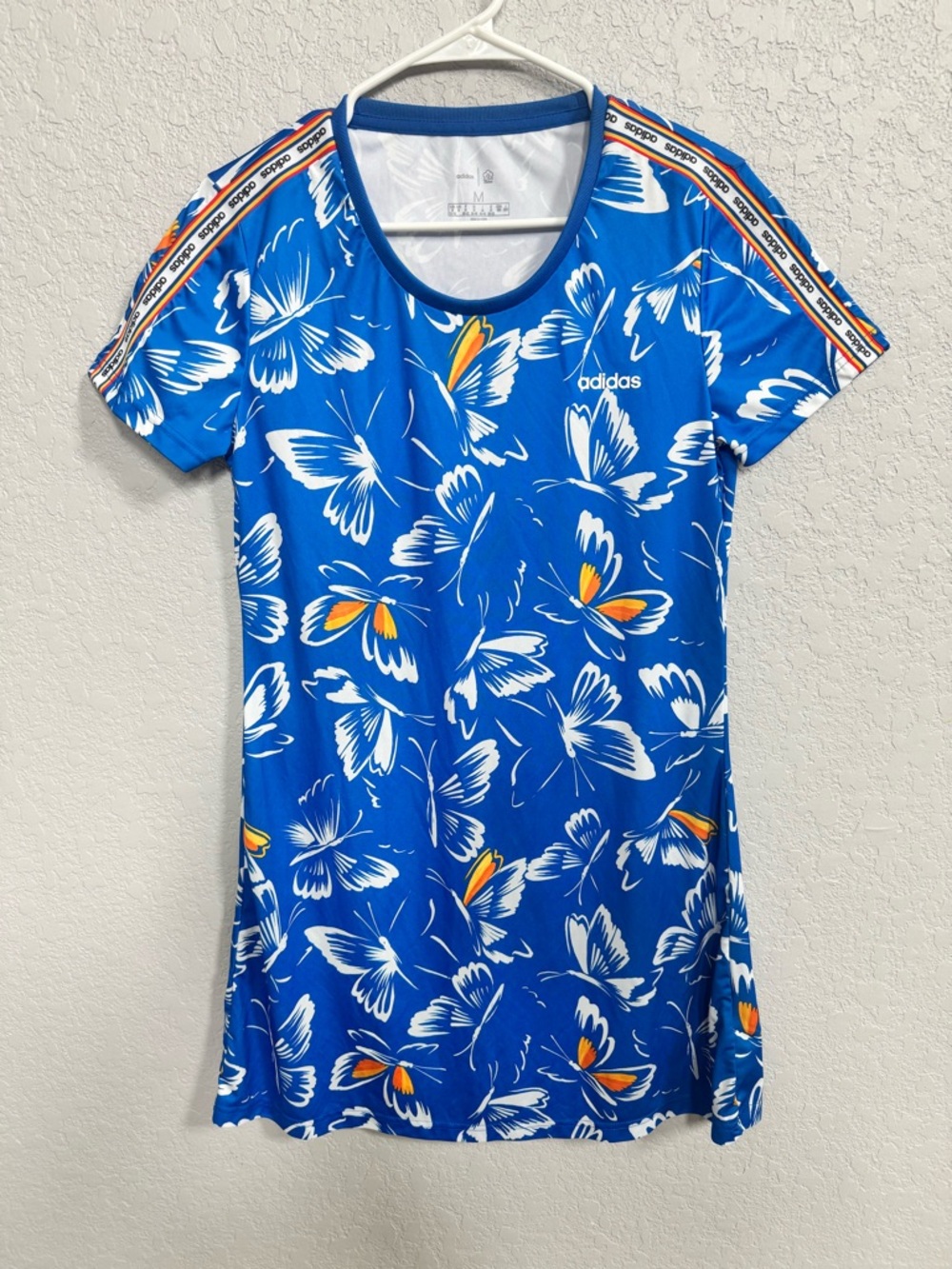 Adidas x Farm Rio Blue Butterfly Tennis Dress medium